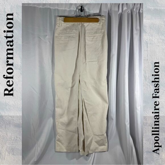 REFORMATION JEANS MYLES MAXI SKIRT IN CREME SIZE 26 NWT - Picture 7 of 7